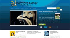 Desktop Screenshot of onlinephotographyclasses.com